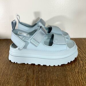 New Ugg Goldenglow Platform Sandal Women’s Size 7 Seafoam Blue